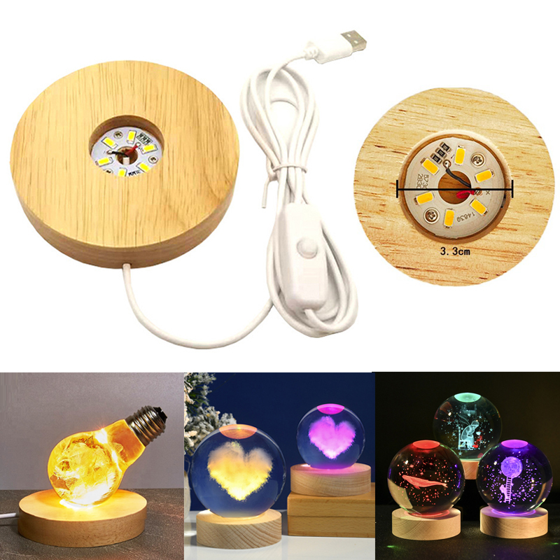 Resin Art With Wood - Resin Art Display Round Wood Colorful