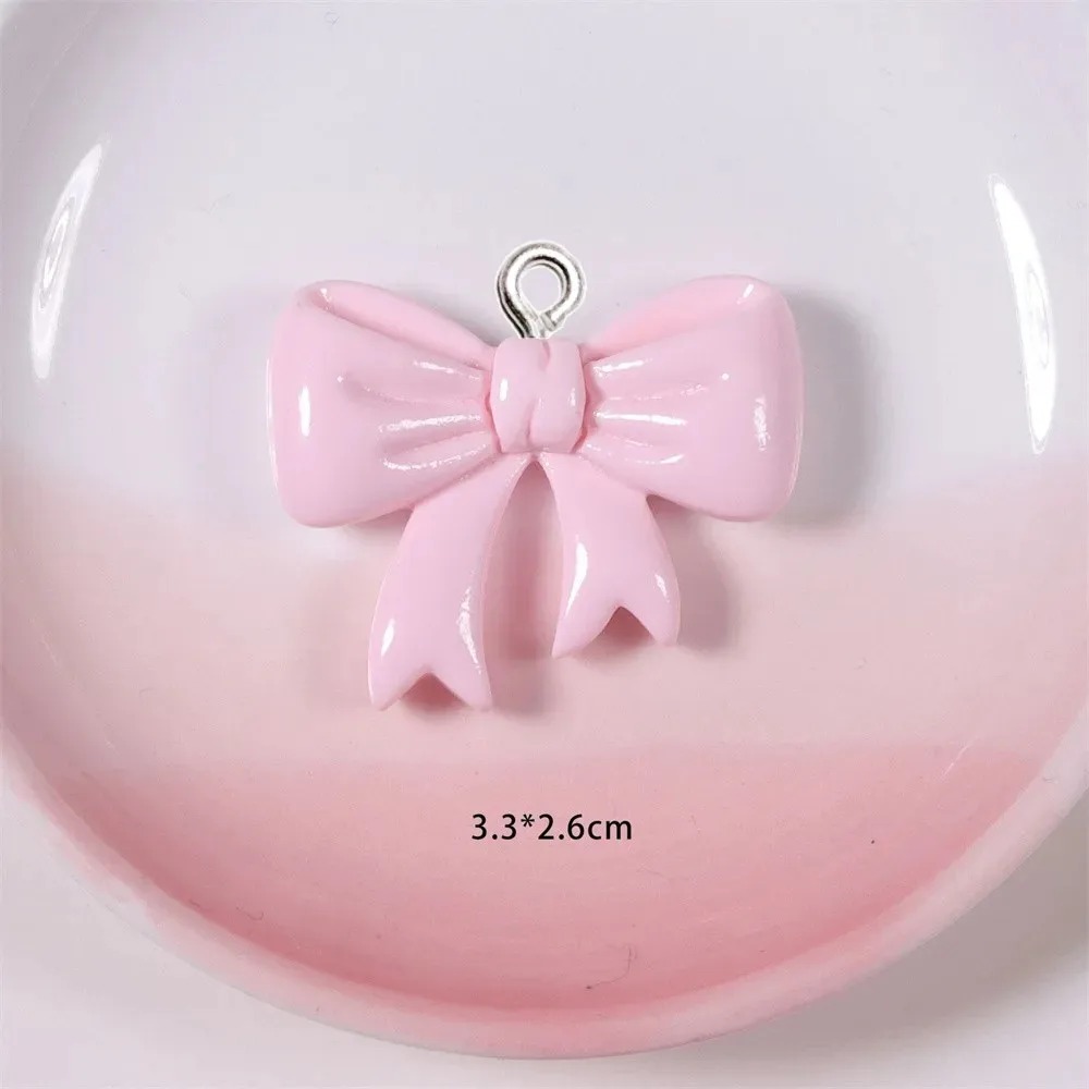 Resin Art Diy - 10 Pieces Candy Color Bow Resin