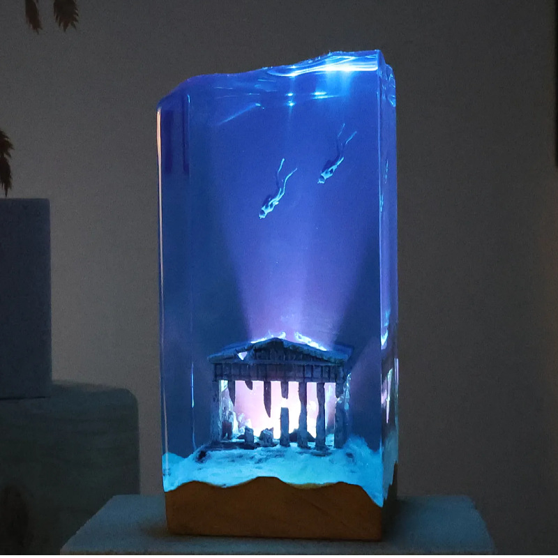 Resin Art With Wood - NEW Marine Art Home Decorations Handicrafts