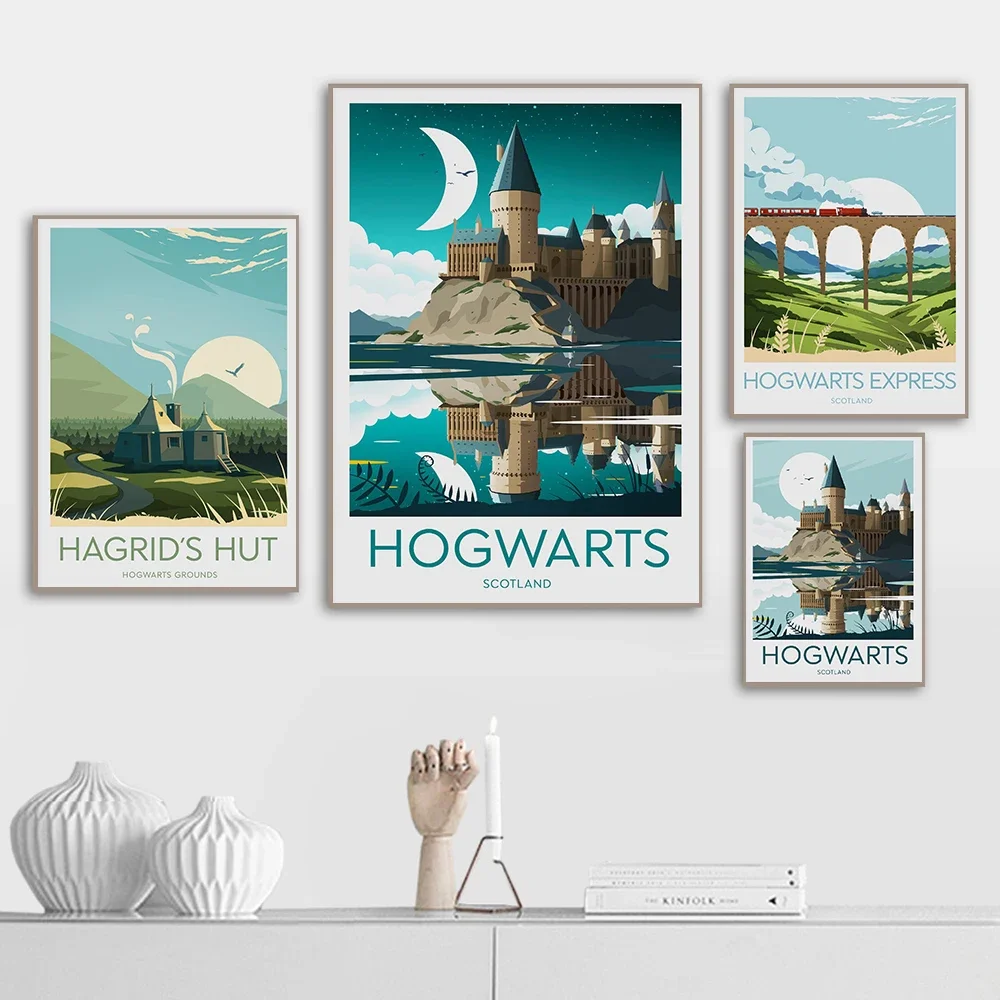 Resin Art Wall Decor - Film Aesthetics Wall Art Hogwarts Castle
