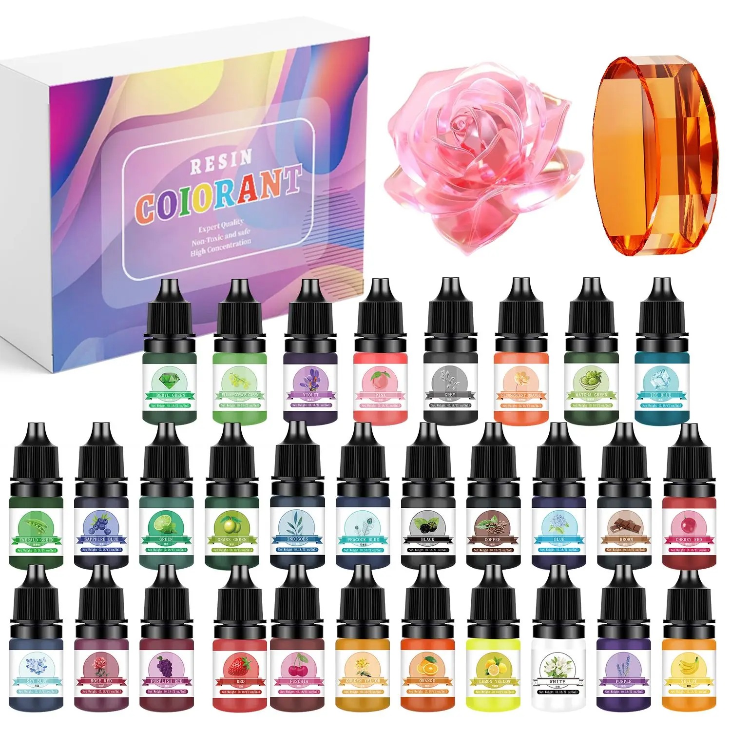 Resin Art Uv - 30Colors 5ml Epoxy Resin Pigment Kits