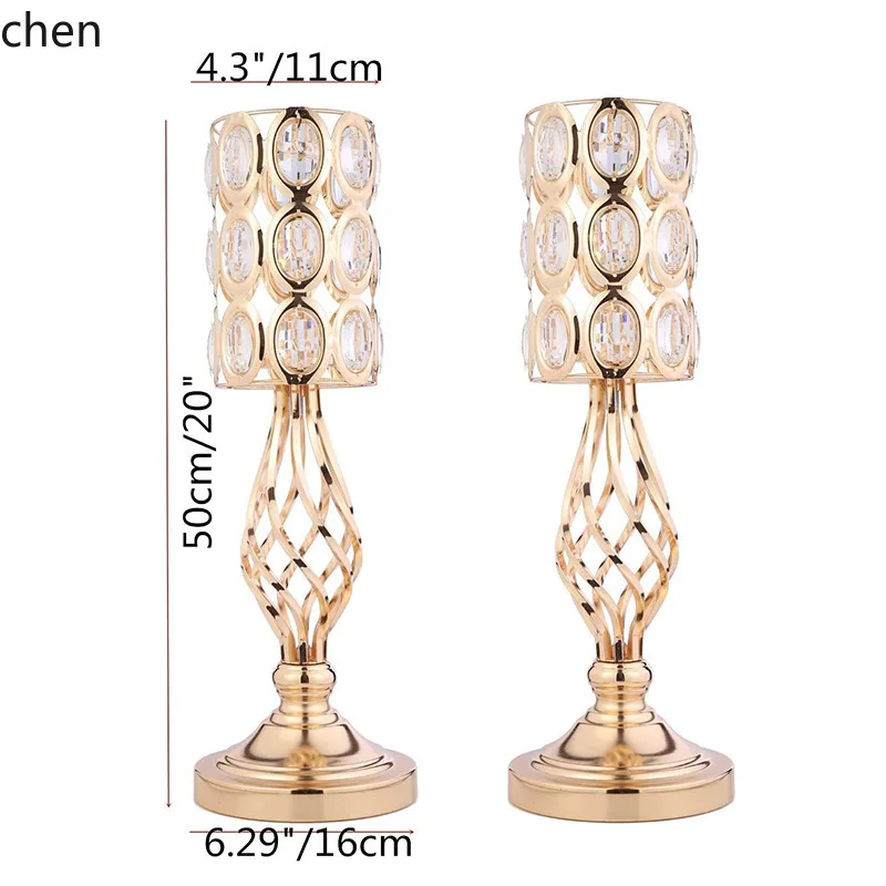 Resin Art Stand - D20- iron art electroplated gold wedding