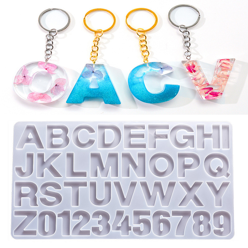 Resin Art Uv - Alphabet Epoxy Resin Silicone Mold DIY