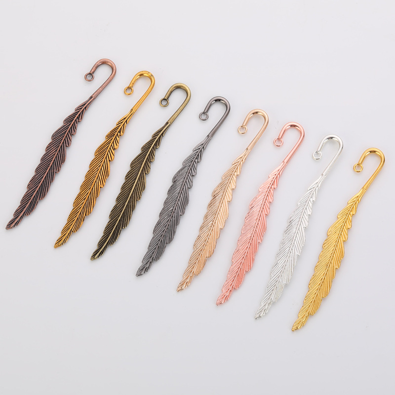 Resin Art Bookmark - 1 Pcs Retro Bookmark Creative Feather