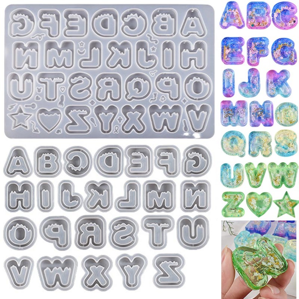 Resin Art Letter Keychain - DIY Resin Art Ice Cream Letter