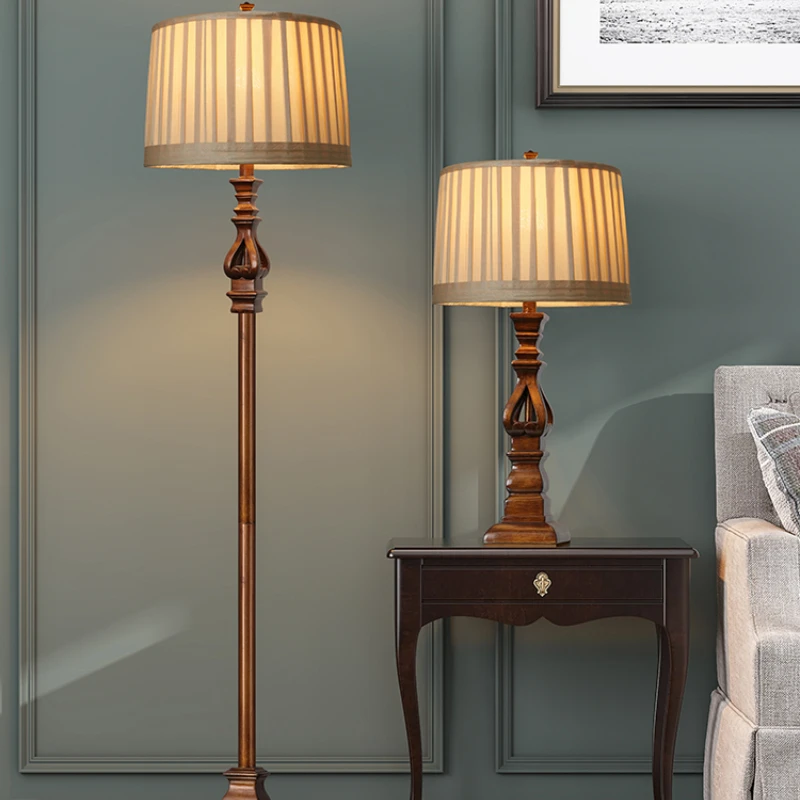 Resin Art Stand - American Vintage Retro Floor Lamp with