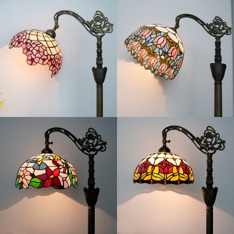 Resin Art Stand - Tiffany Floor Lamps Flowers Art Decor