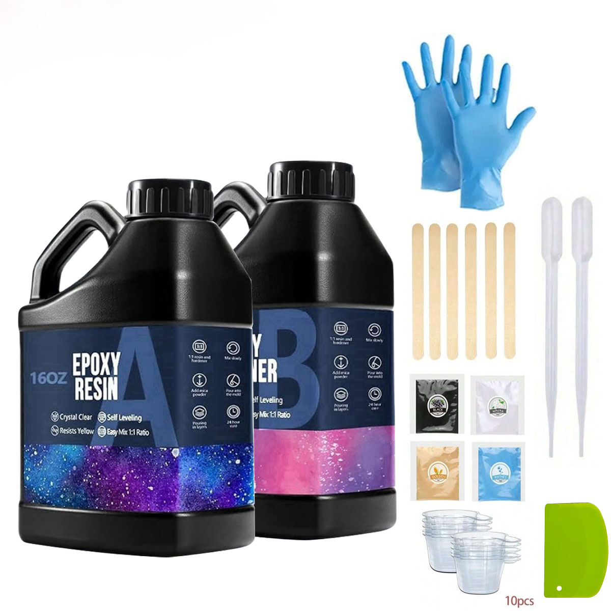 Resin Art With Wood - 1000ml Crystal Clear Epoxy Resin Kit