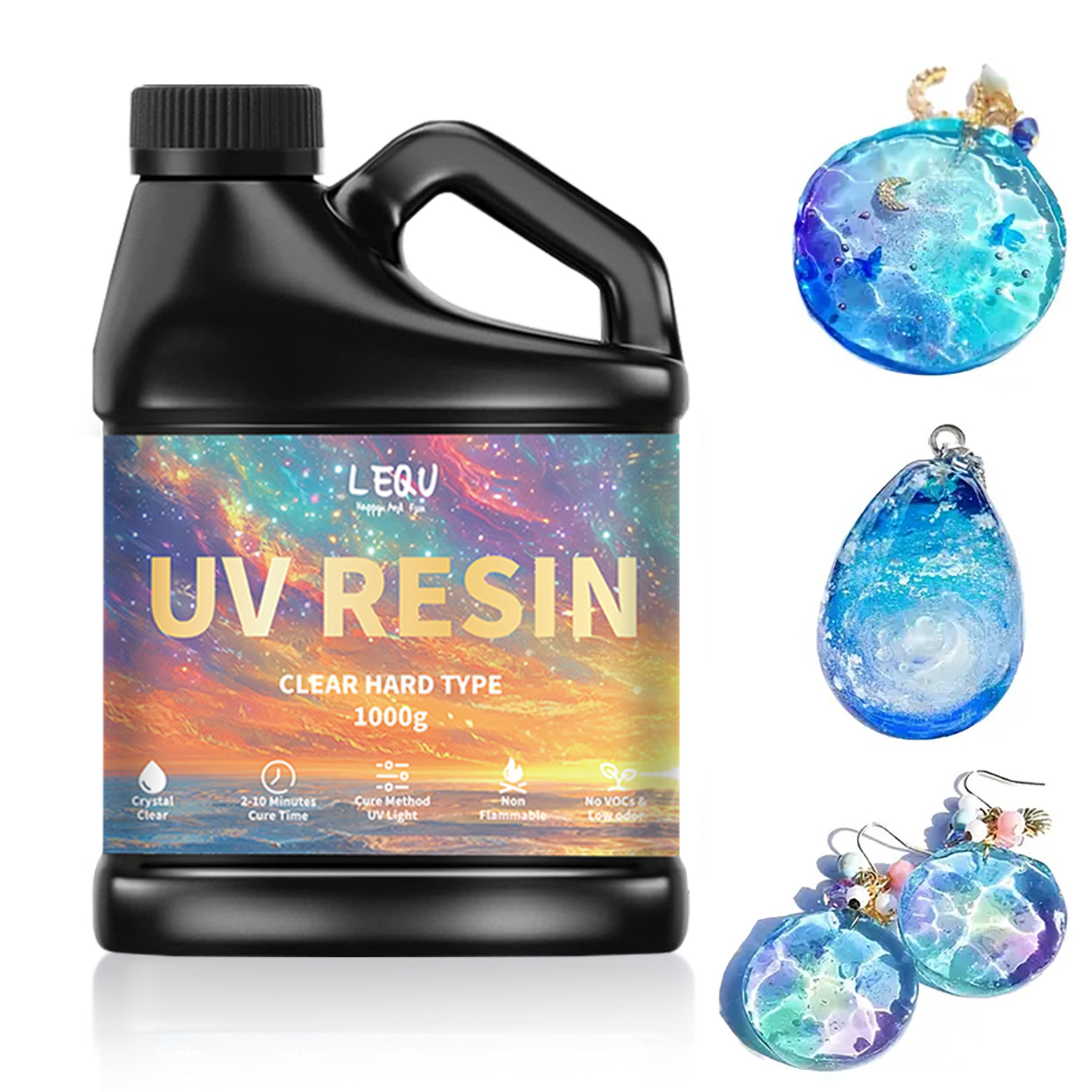 Resin Art Uv - 100/200/500/1000g UV Epoxy Resin Glue High