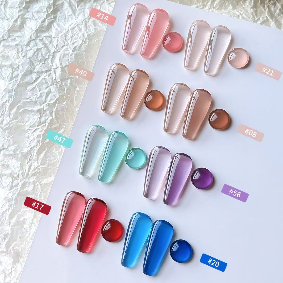 8 Colors Gel Nail Polish Kit 1 - Resin Art Lamp 评论和价格