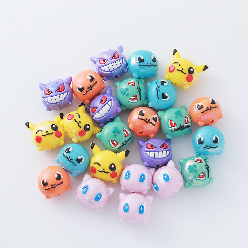 12pcs Pokémon Bead DIY Mobile  - Resin Art Toys 评论和价格