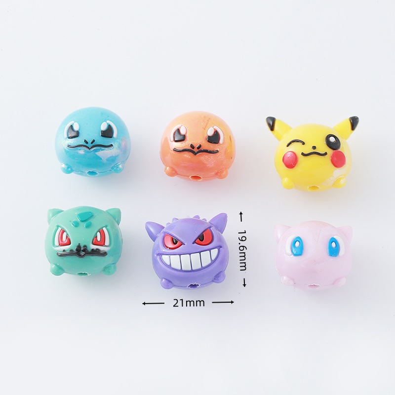 12pcs Pokémon Bead DIY Mobile  - Resin Art Toys 评论和价格