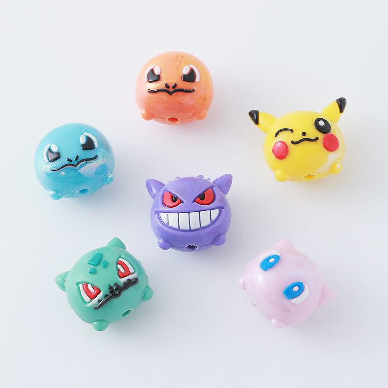 12pcs Pokémon Bead DIY Mobile  - Resin Art Toys 评论和价格