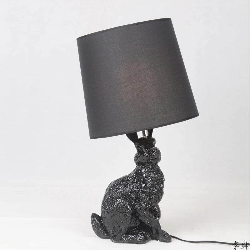 Modern Animals Rabbit LED Tabl - Resin Art Lamp 评论和价格