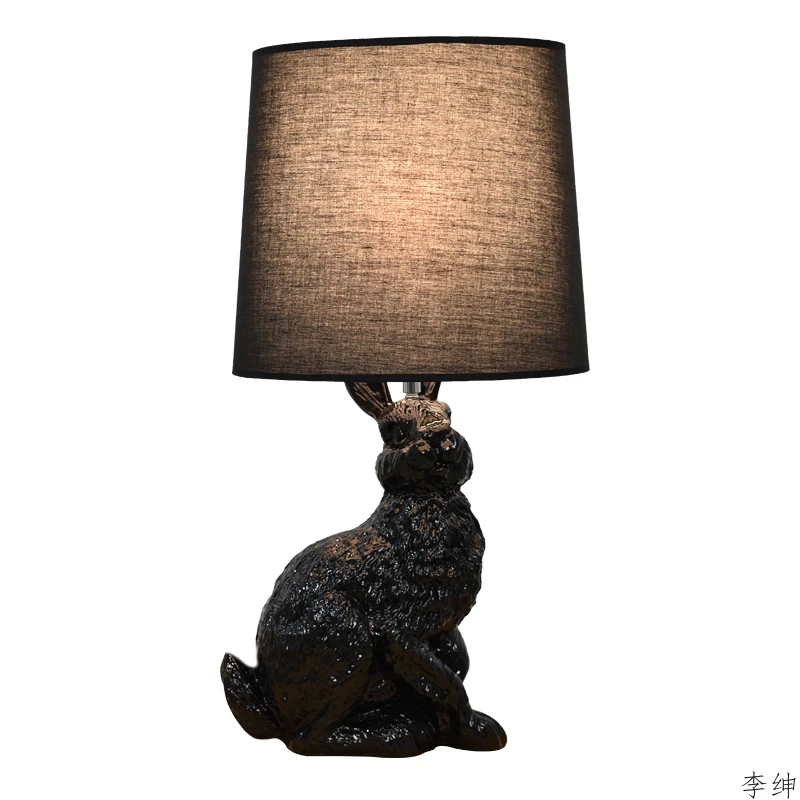 Modern Animals Rabbit LED Tabl - Resin Art Lamp 评论和价格