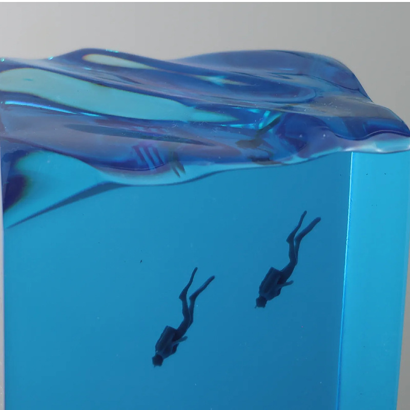 NEW Marine Art Home Decoration - Resin Art With Wood 评论和价格