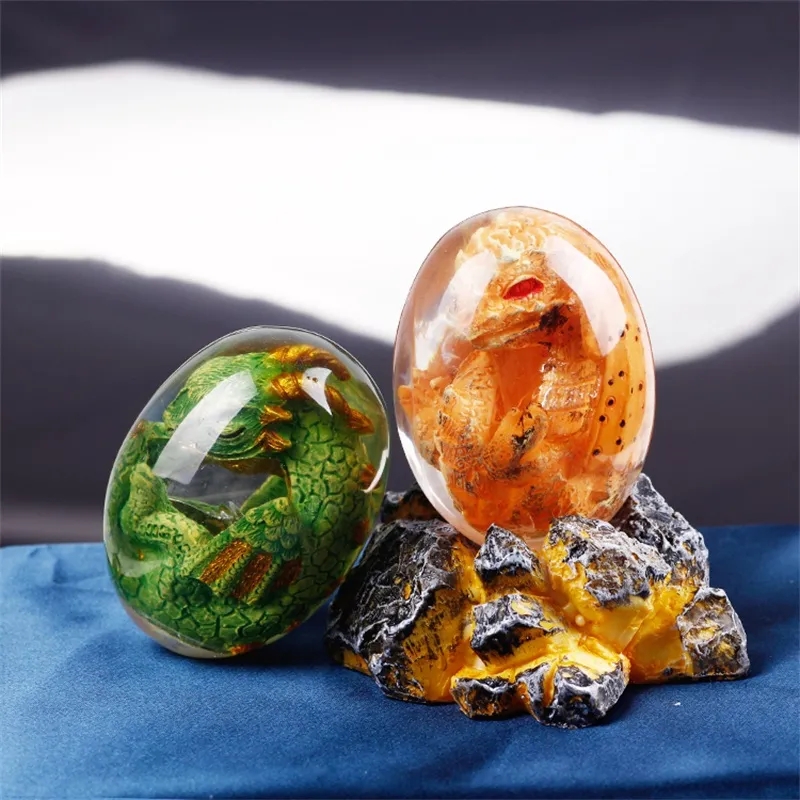 Lava Dragon Egg Statue With St - Resin Art Stand 评论和价格