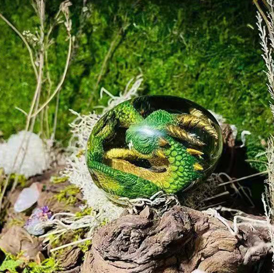 Lava Dragon Egg Statue With St - Resin Art Stand 评论和价格