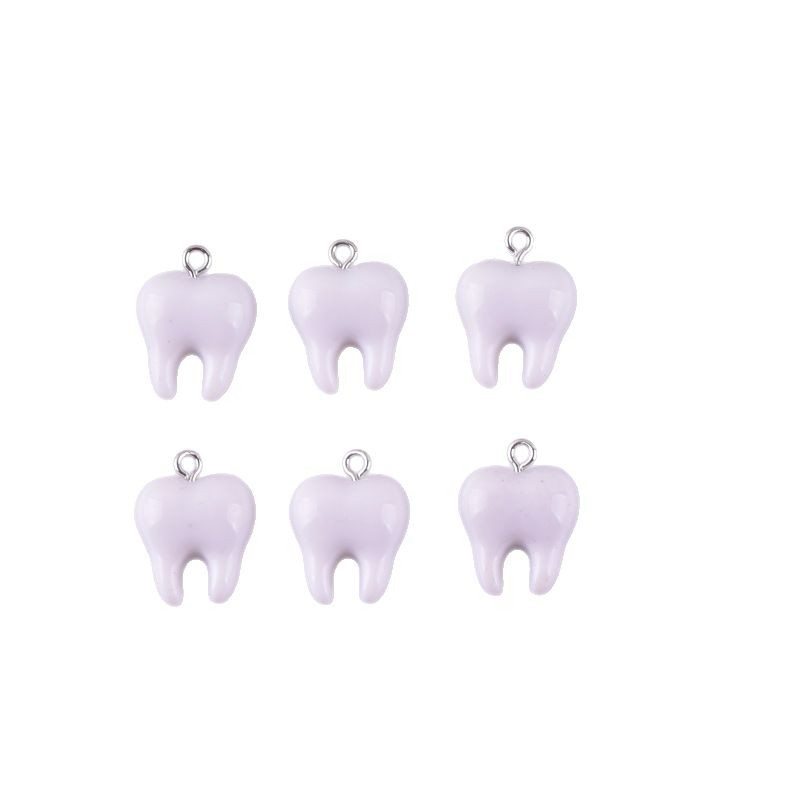 10pcs Cute White Teeth Resin P - Resin Art Handmade 评论和价格