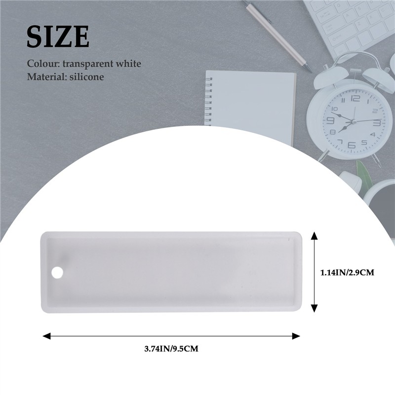 The New 6 Pcs/set Rectangle Si - Resin Art Bookmark 评论和价格