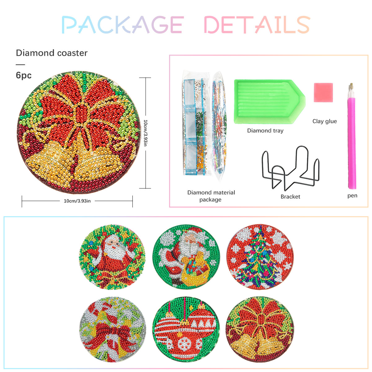 GATYZTORY 6pcs/Set DIY Diamond - Resin Art With Wood 评论和价格