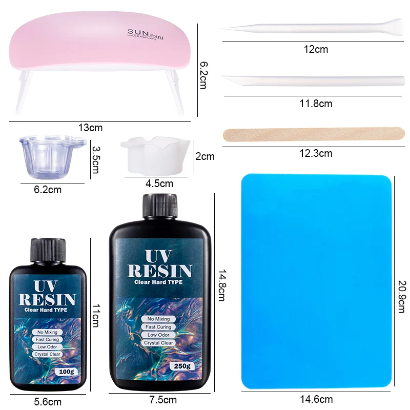 Hard UV Resin Glue Kit Fast Cu - Resin Art Uv 评论和价格
