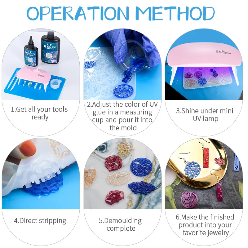 Hard UV Resin Glue Kit Fast Cu - Resin Art Uv 评论和价格