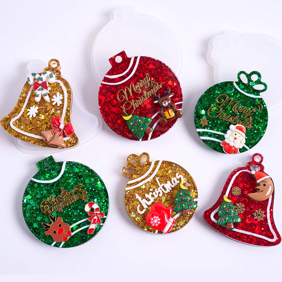 Xmas Tag Pendant Silicone Mold - Resin Art Uv 评论和价格