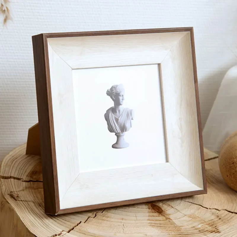 Color Splicing Square Photo Fr - Resin Art Stand 评论和价格