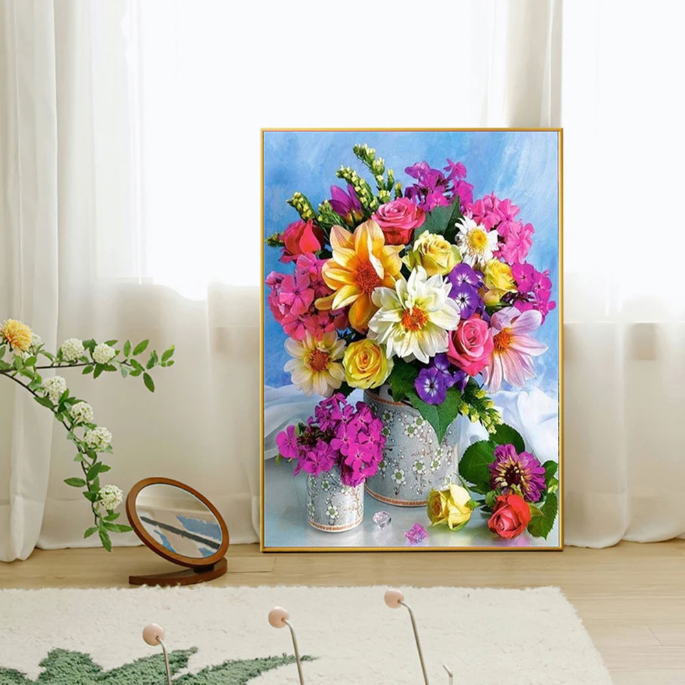 Full Diamond Mosaic Flower 5D  - Resin Art Wall Decor 评论和价格