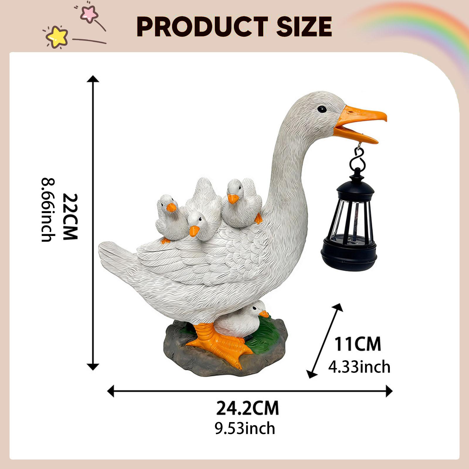 Standing Duck Garden Sculpture - Resin Art Stand 评论和价格