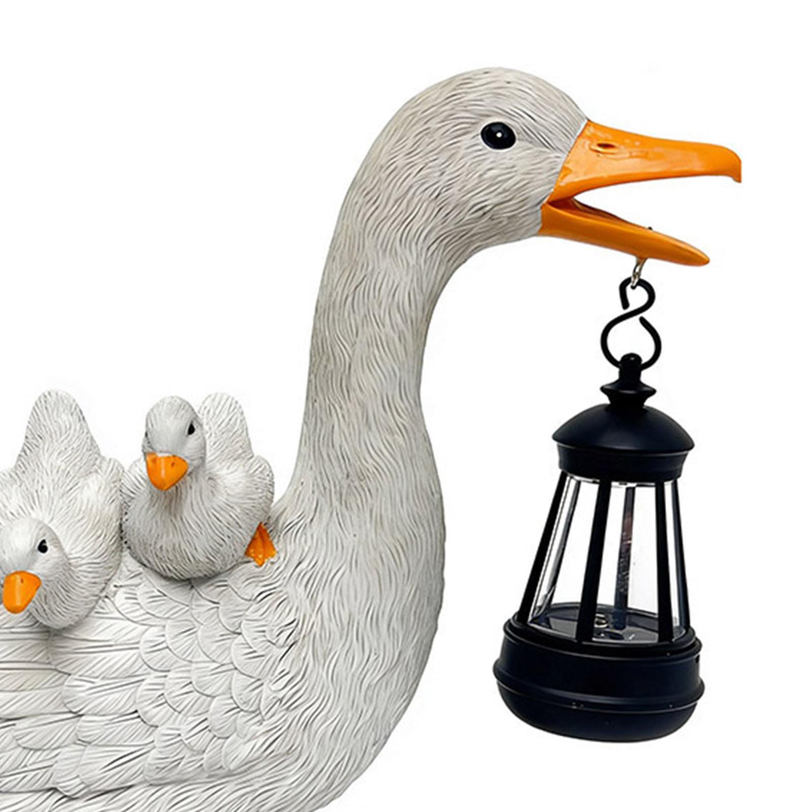 Standing Duck Garden Sculpture - Resin Art Stand 评论和价格