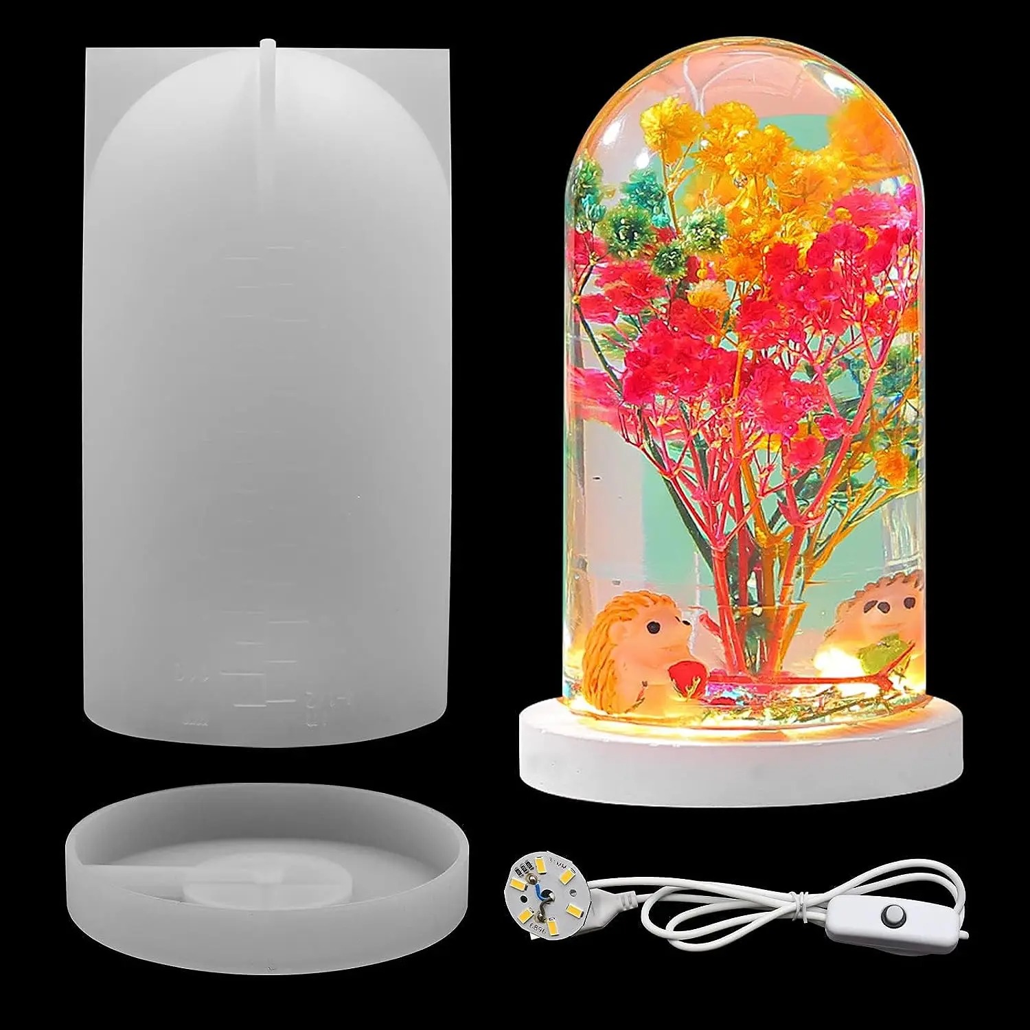 DIY Crystal Epoxy Resin Mold L - Resin Art Lamp 评论和价格