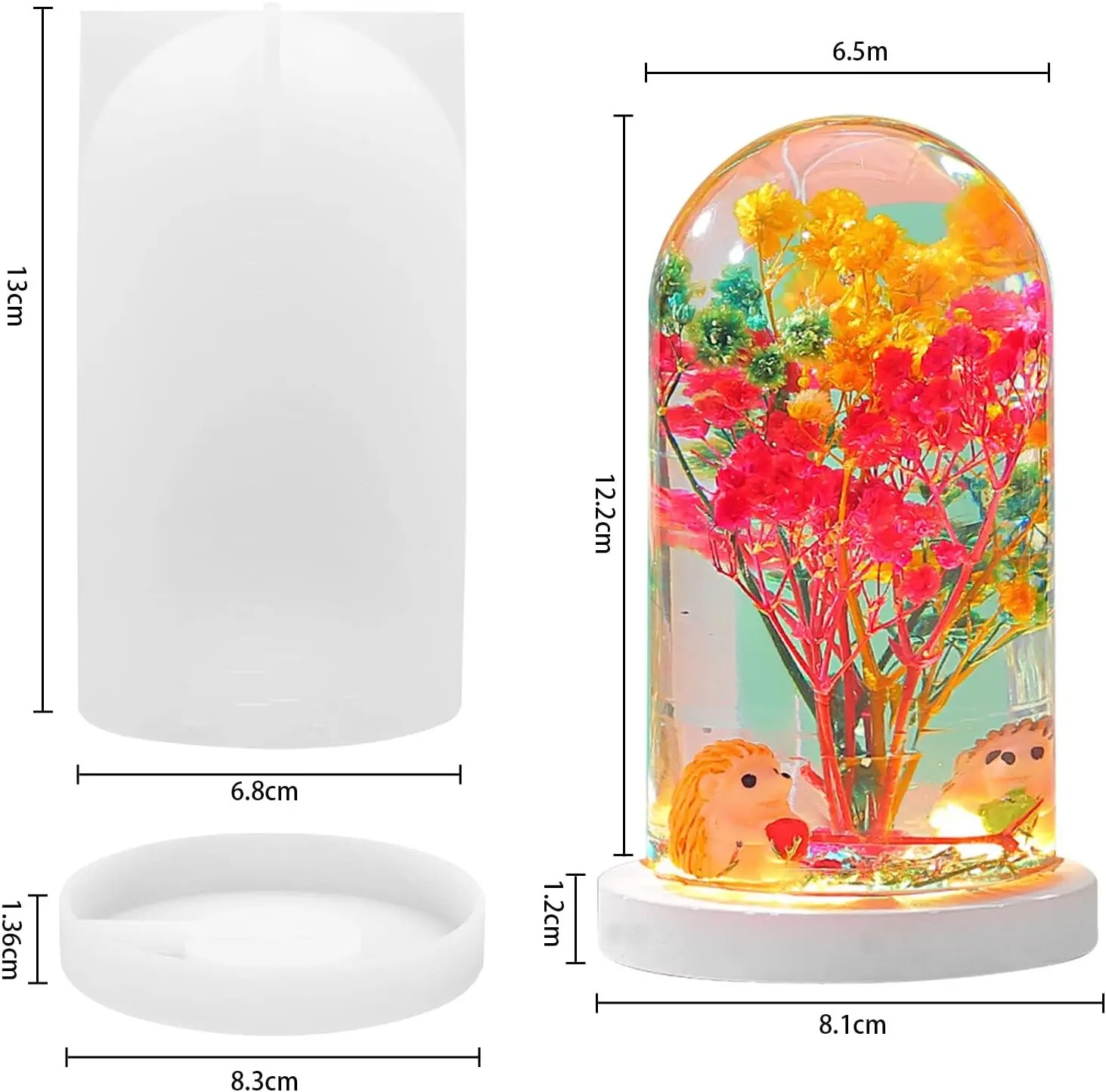 DIY Crystal Epoxy Resin Mold L - Resin Art Lamp 评论和价格