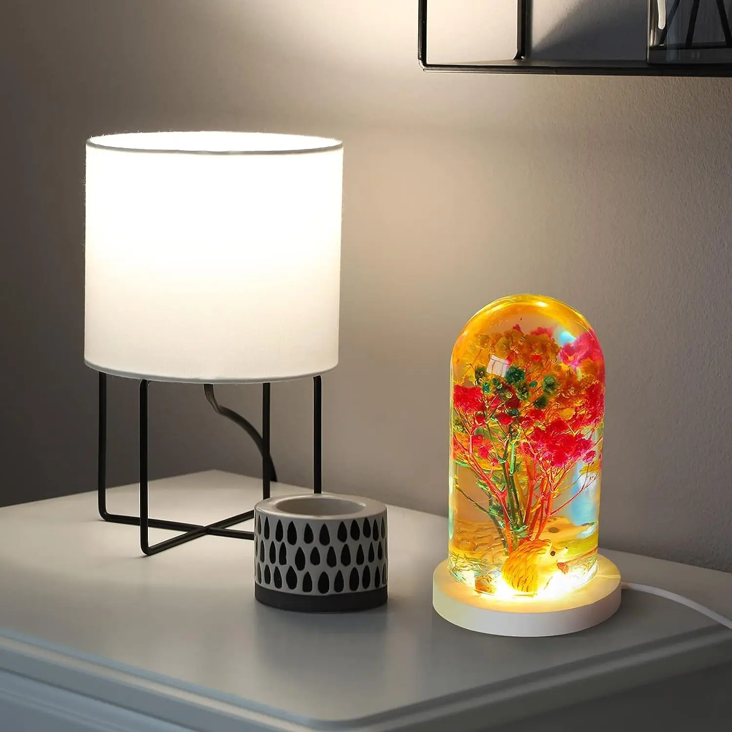 DIY Crystal Epoxy Resin Mold L - Resin Art Lamp 评论和价格