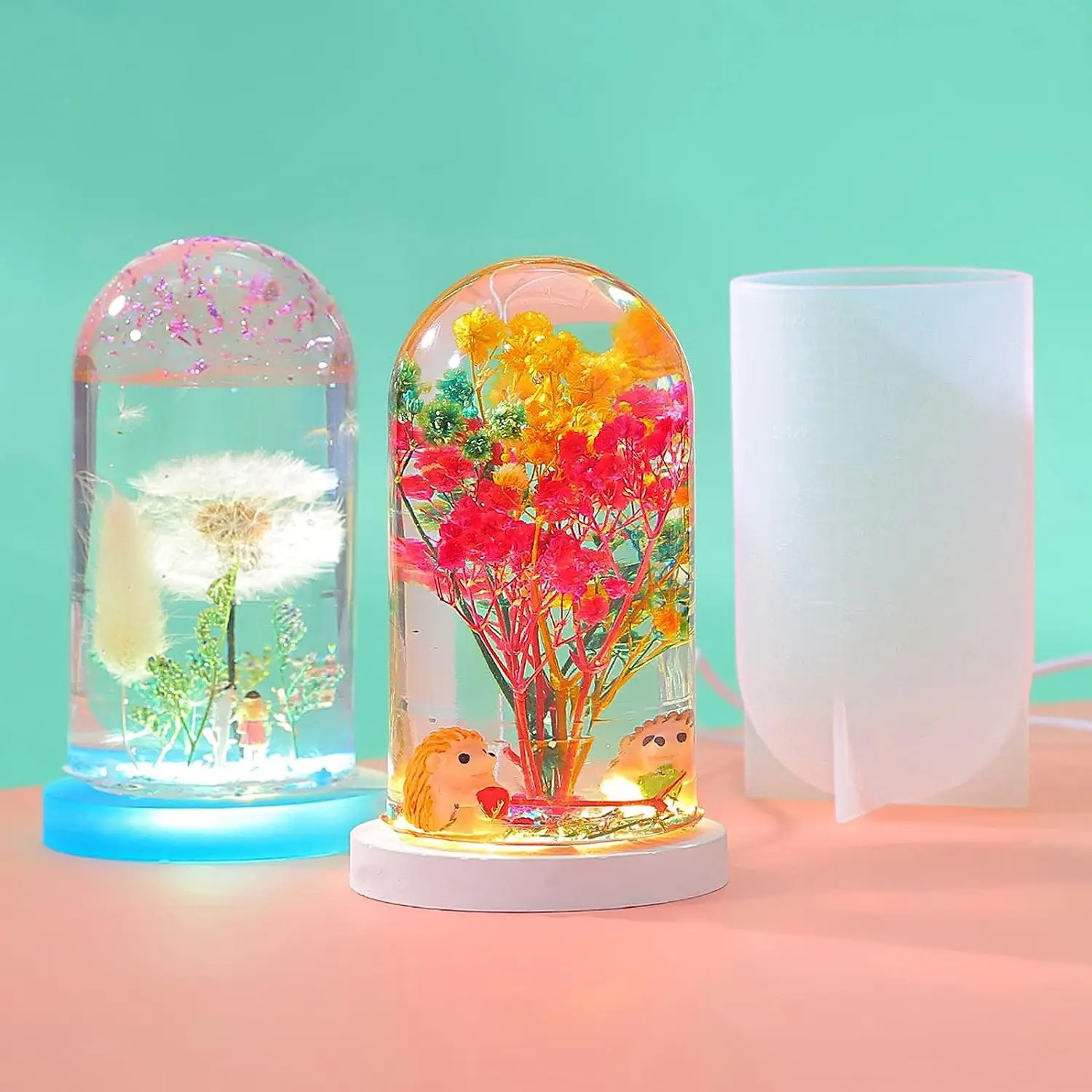 DIY Crystal Epoxy Resin Mold L - Resin Art Lamp 评论和价格