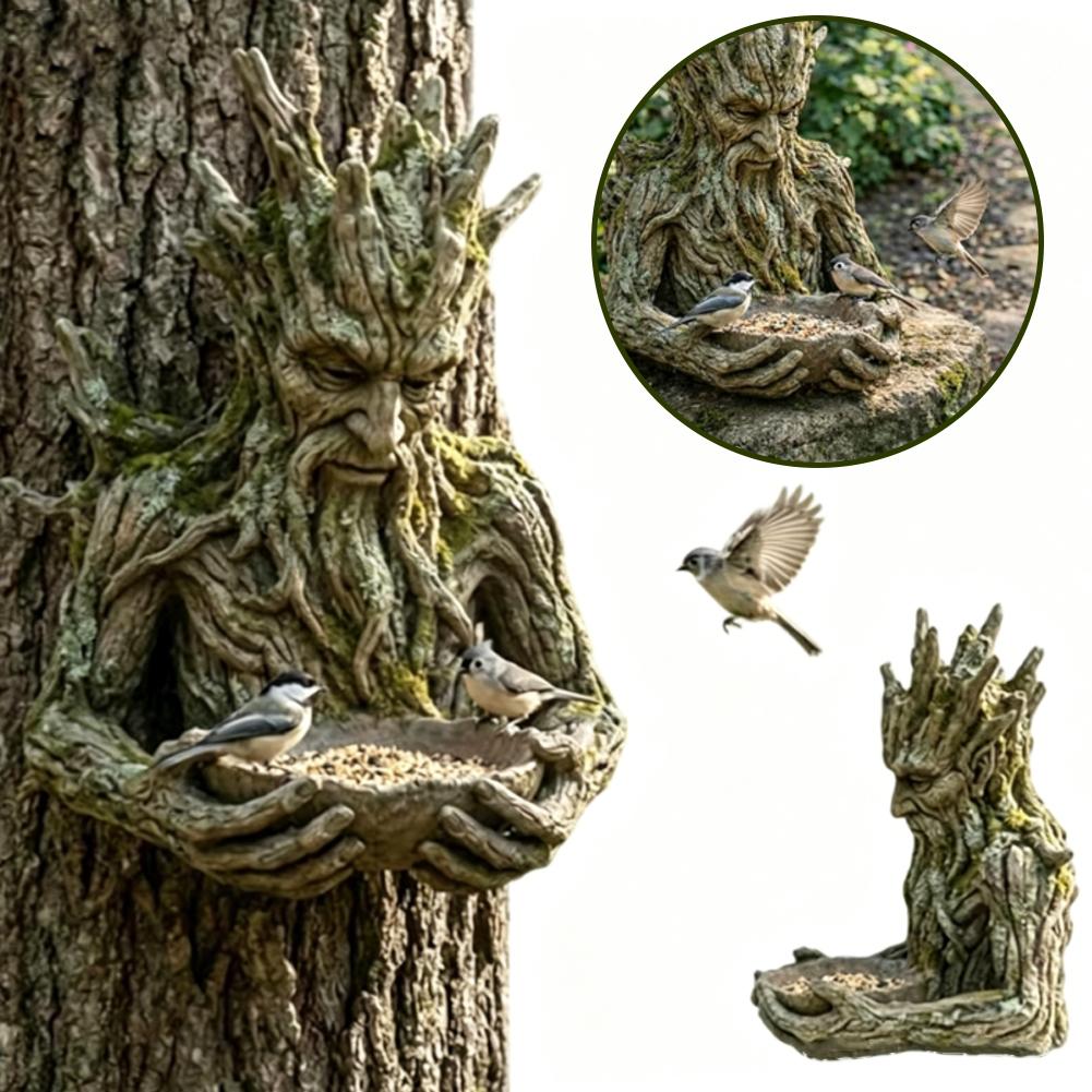 Weatherproof Resin Tree Face B - Resin Art With Wood 评论和价格