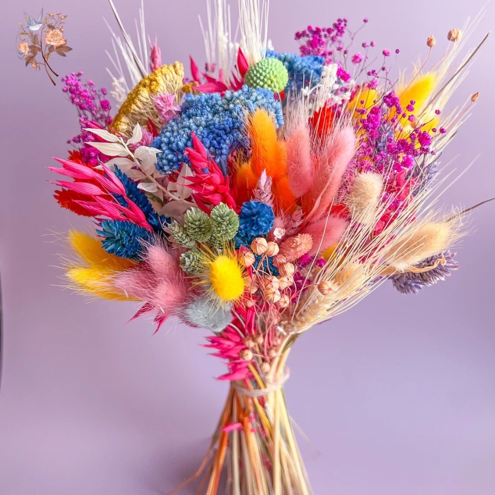 Colorful Dried Flowers Wedding - Dried Flower Pressed 评论和价格
