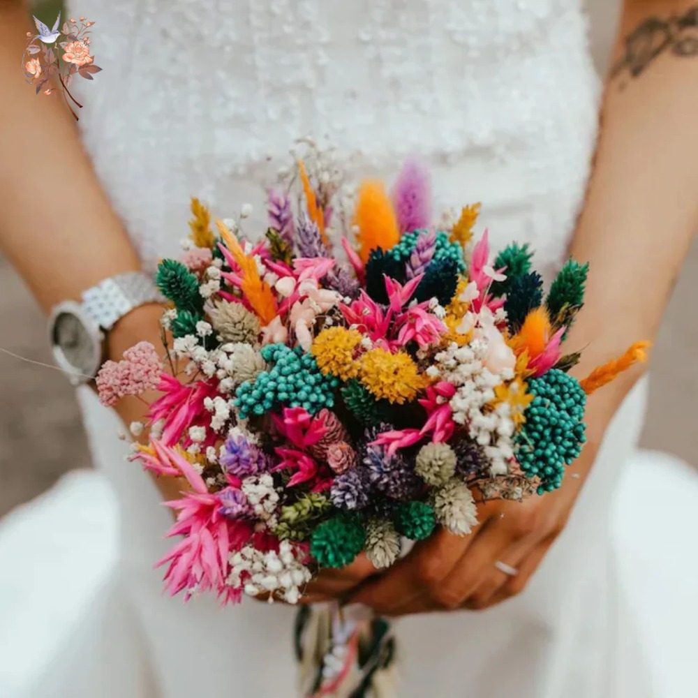 Colorful Dried Flowers Wedding - Dried Flower Pressed 评论和价格