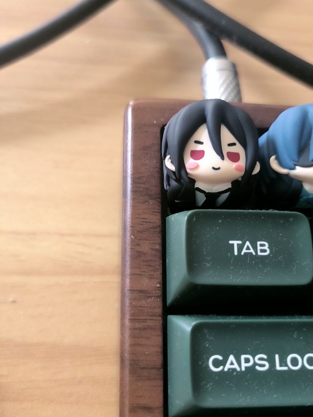 Kawaii Resin Keycap Anime Blac - Resin Art Toys 评论和价格