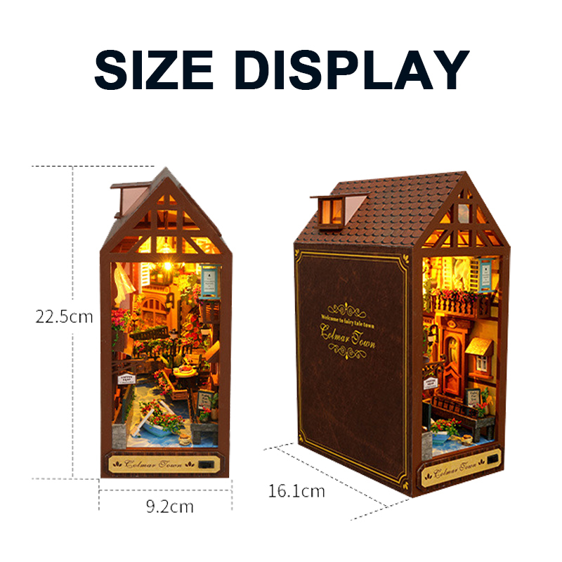 DIY Wooden Book Nook Retro Col - Resin Art With Wood 评论和价格