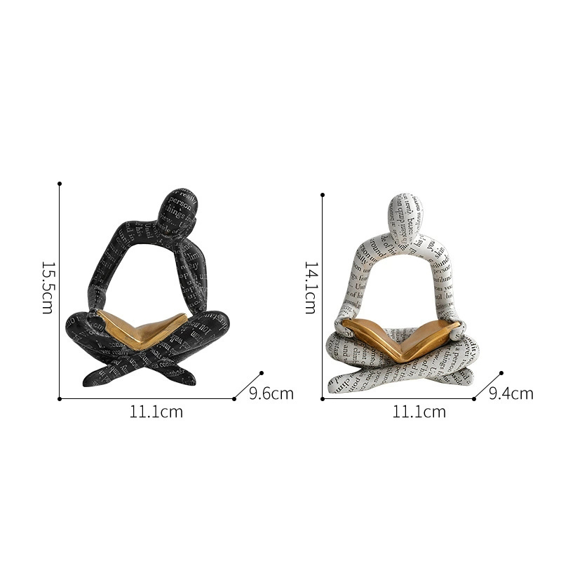 Reading Portrait Ornaments Hol - Resin Art Stand 评论和价格