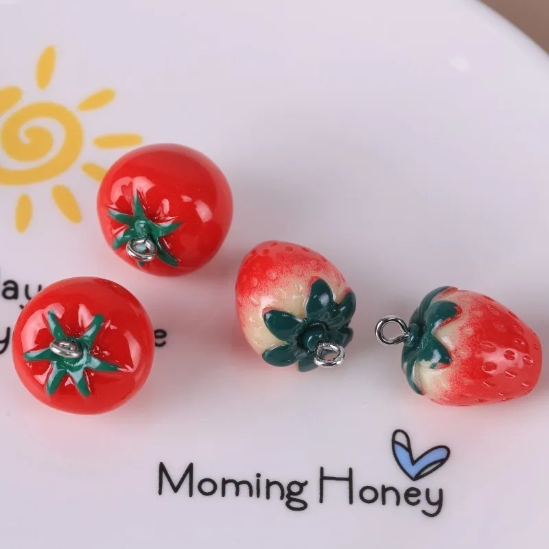 10 Pieces Realistic 3D Strawbe - Resin Art Diy 评论和价格
