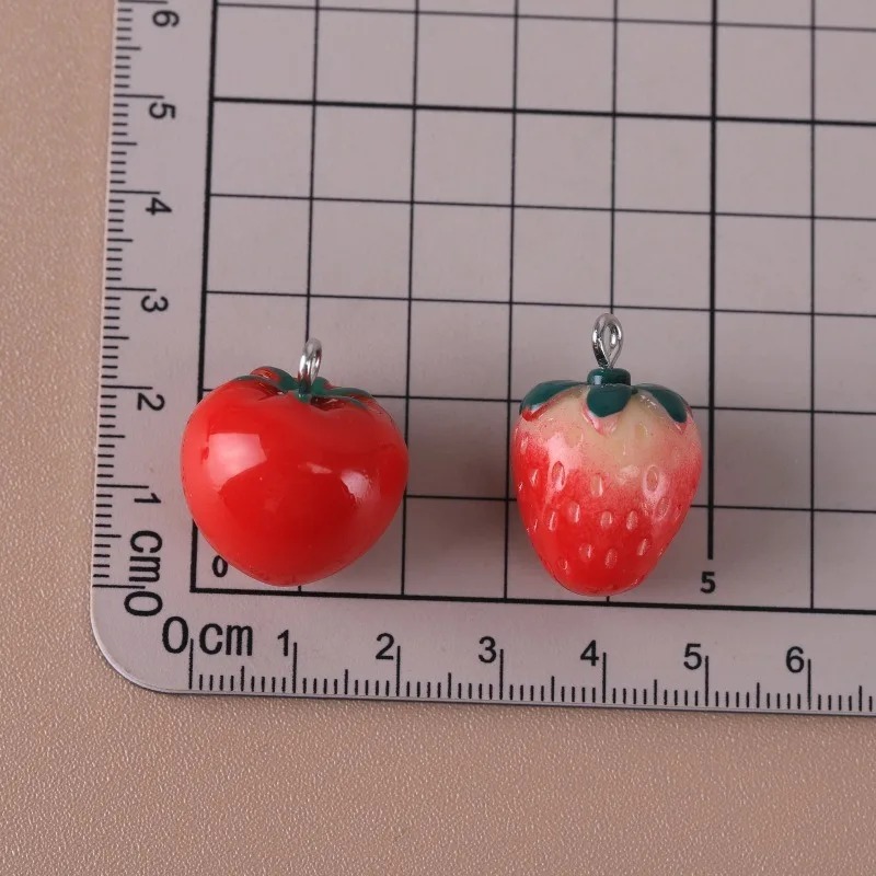 10 Pieces Realistic 3D Strawbe - Resin Art Diy 评论和价格