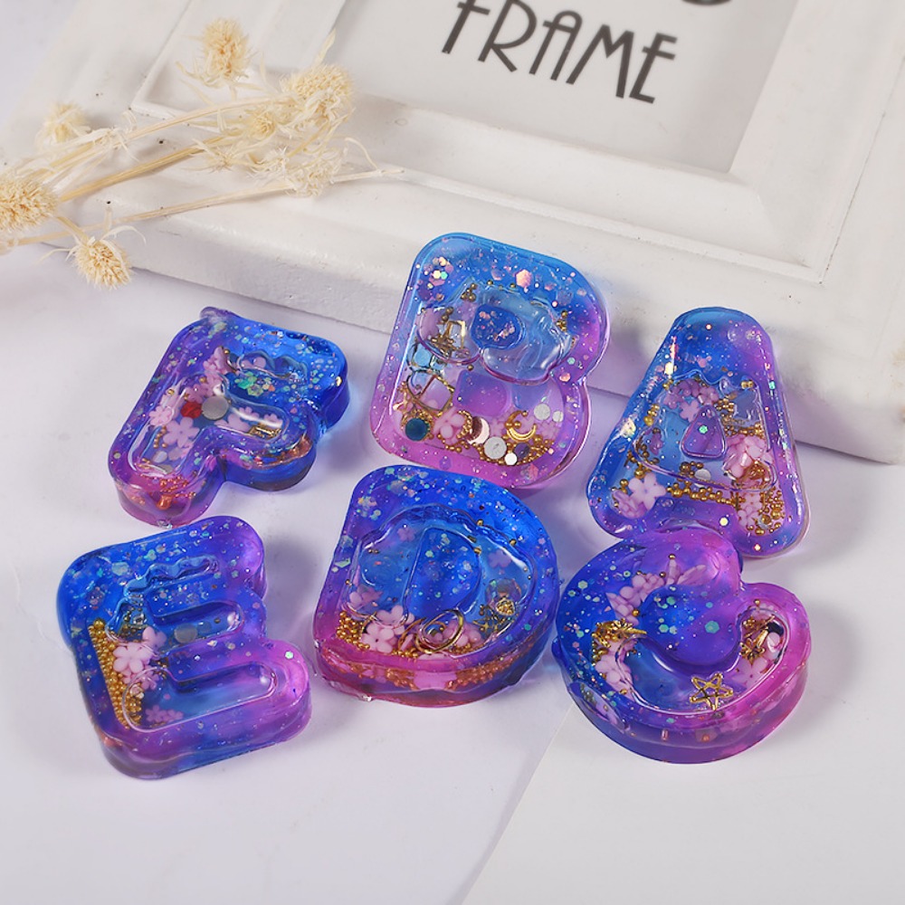 DIY Resin Art Ice Cream Letter - Resin Art Letter Keychain 评论和价格