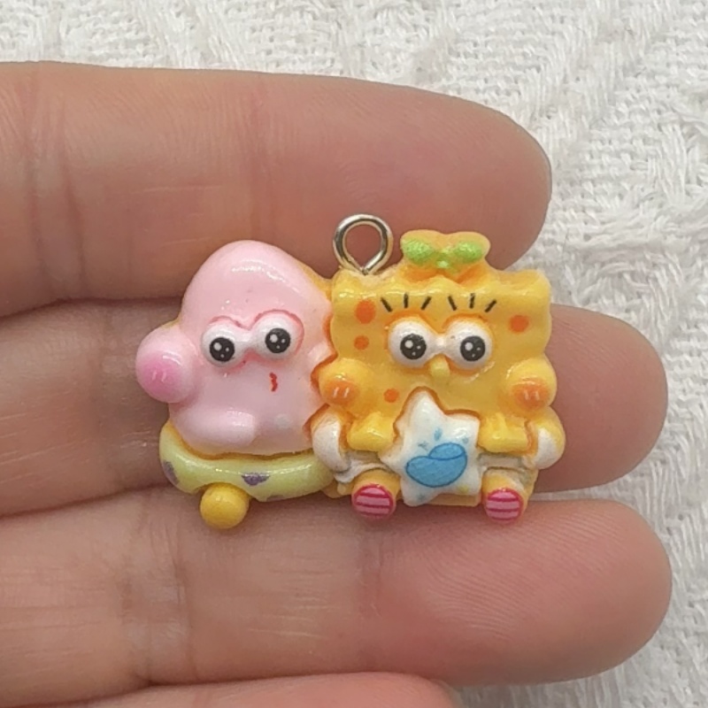 10pcs cartoon resin pendant, D - Resin Art Handmade 评论和价格