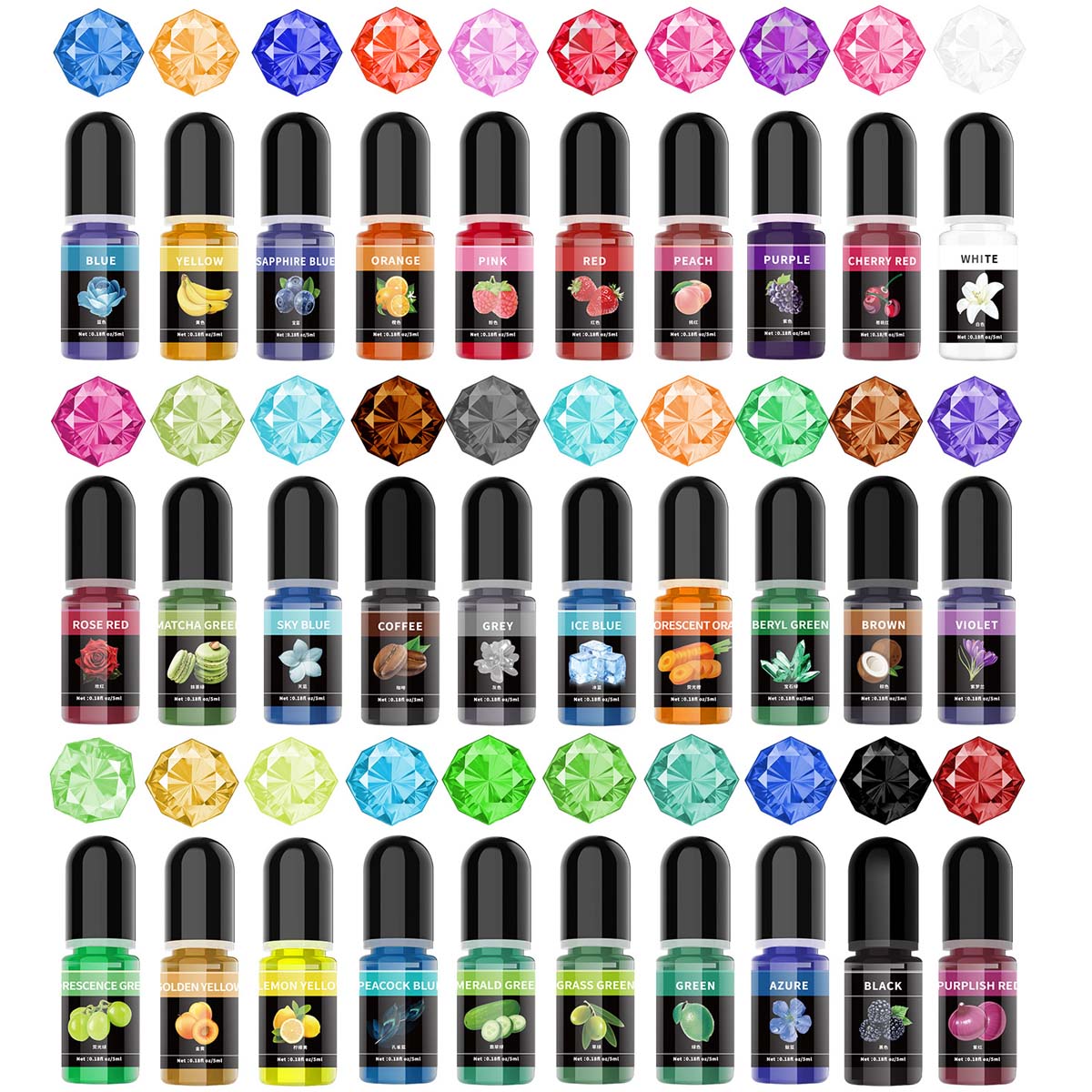 5ml/Bottle Epoxy Resin Pigment - Resin Art Uv 评论和价格