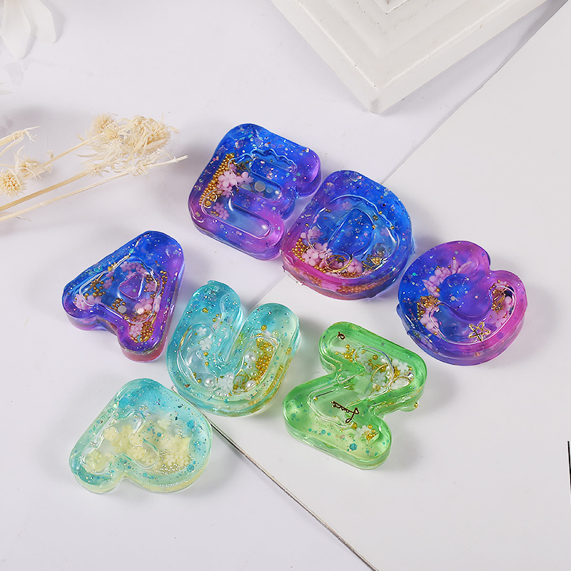 DIY Resin Art Ice Cream Letter - Resin Art Letter Keychain 评论和价格