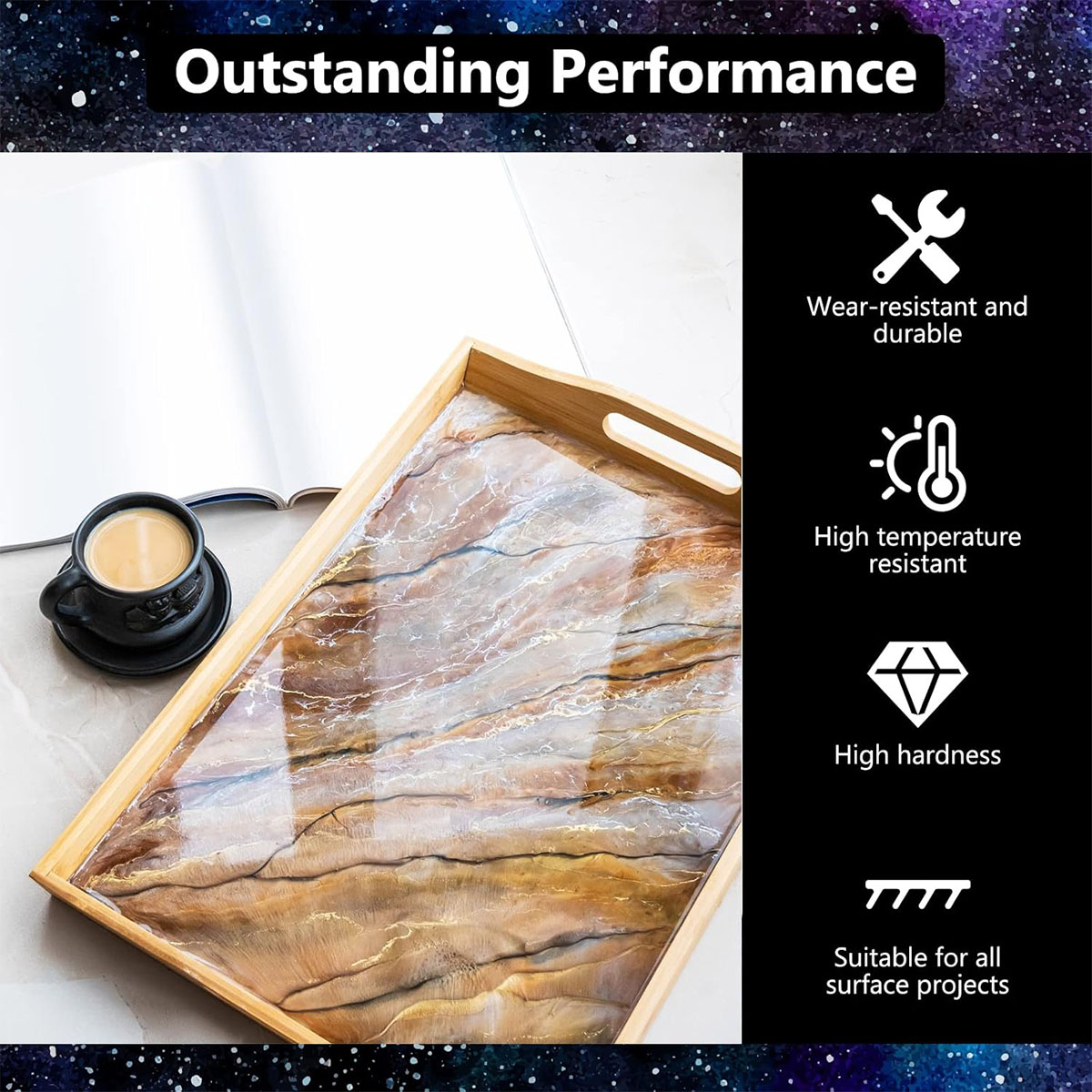 1000ml Crystal Clear Epoxy Res - Resin Art With Wood 评论和价格