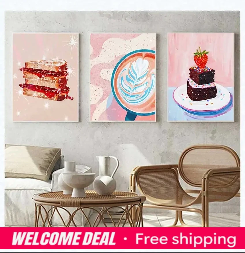 2026  frameless Hot Cocoa Coff - Resin Art Wall Decor 评论和价格